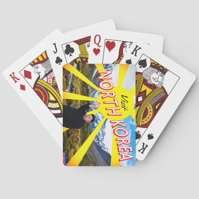 Besök Nordkorea Kortlek (Baksidan)