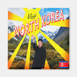 Besök Nordkorea Magnet
