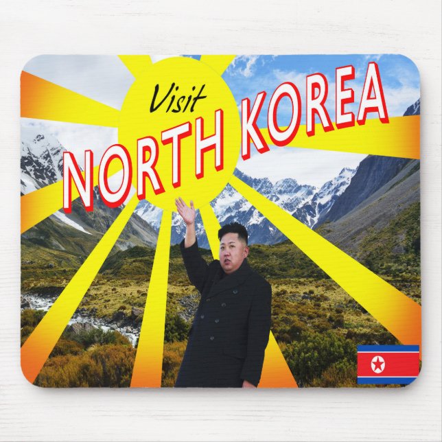 Besök Nordkorea Musmatta (Framsidan)