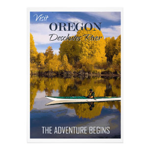 Besök Oregon, Deschutes River. Fototryck