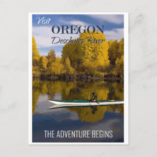 Besök Oregon Deschutes River Travel Vykort
