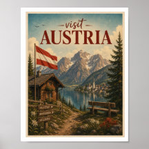 Besök Österrike Resa Vintage