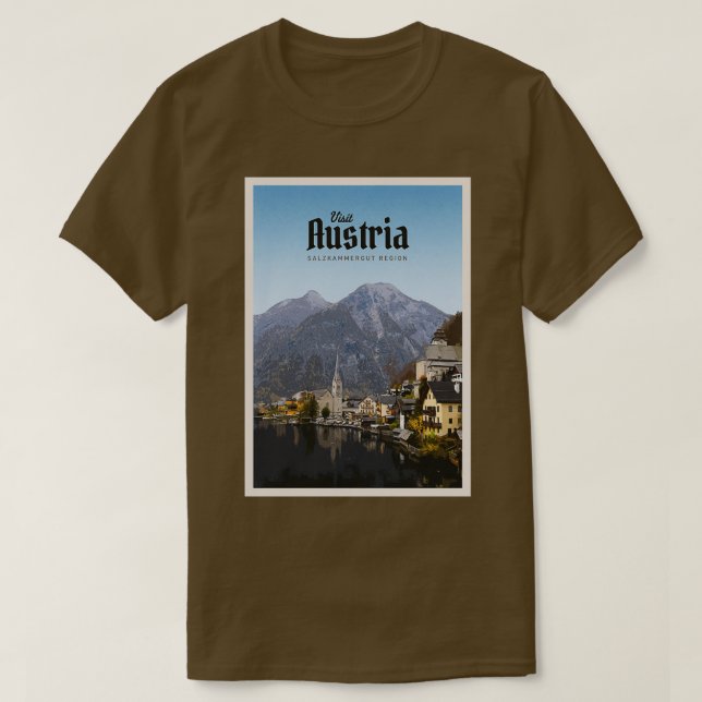 Besök Österrike T Shirt (Design framsida)