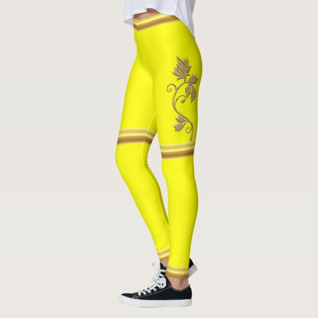 Besök på Dawn Jesus som knackar på en Rustic dörr Leggings (Vänster)