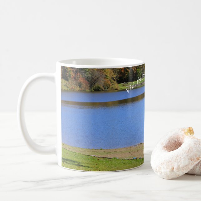 Besök PA Vilds Picturesque Souvenir Twin Sjöar ANF Kaffemugg (Med munk)