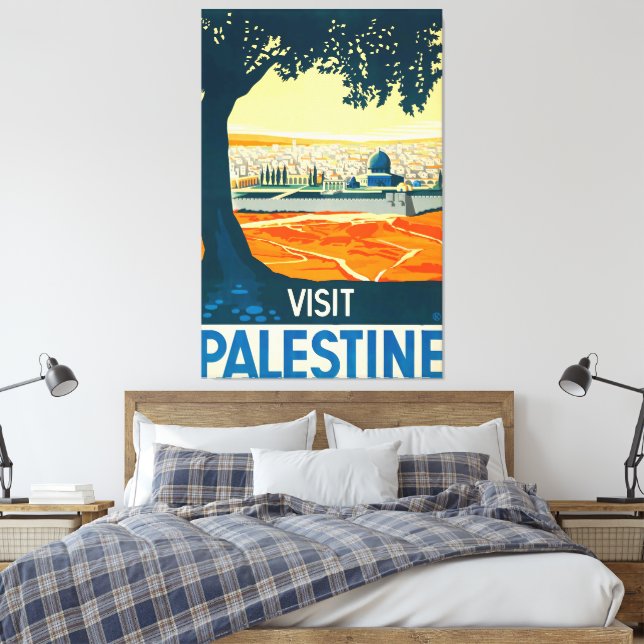 Besök Palestina Canvastryck (Insitu (sovrum))