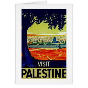 Besök Palestina Hälsningskort