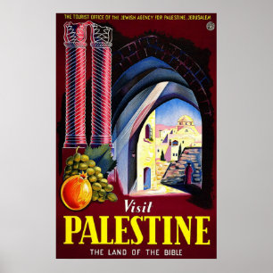 Besök Palestina i Bibelns land Poster