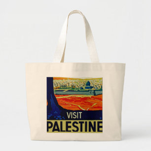 Besök Palestina Jumbo Tygkasse