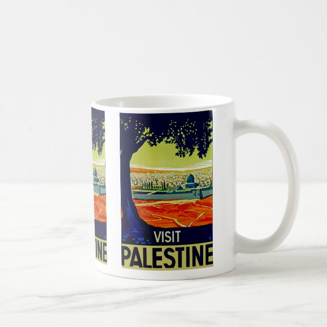 Besök Palestina Kaffemugg (Höger)