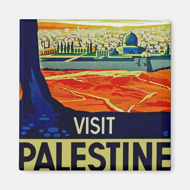 Besök Palestina Magnet (Framsidan)