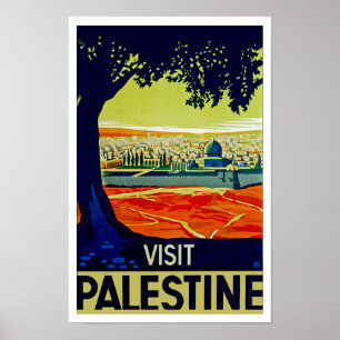 Besök Palestina Poster