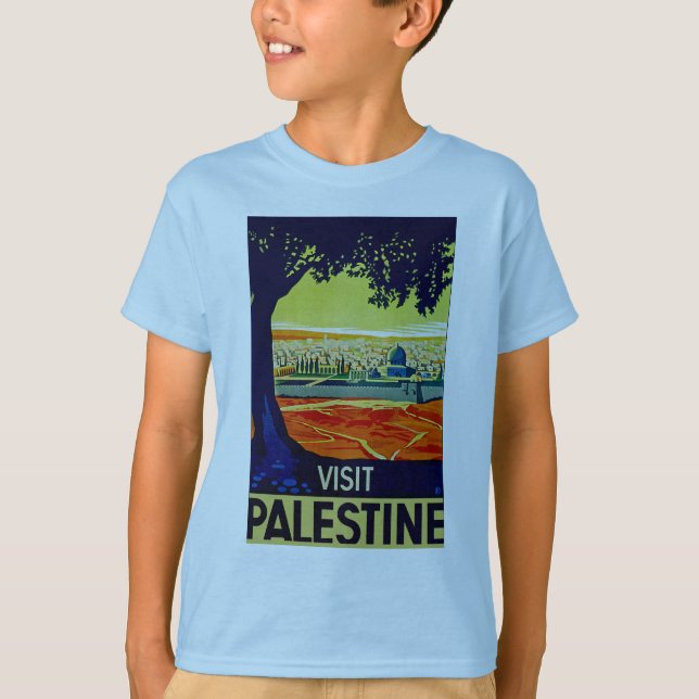 Besök Palestina T-shirt (Framsida)