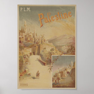 Besök Palestina Vintage affisch