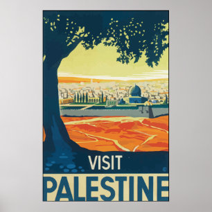 Besök Palestina, Vintage Poster