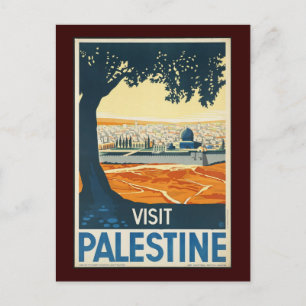 Besök Palestina Vykort