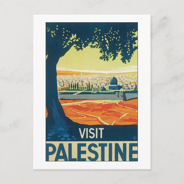 Besök Palestina Vykort (Framsida)