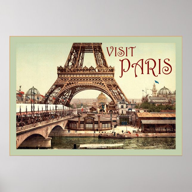 Besök Paris ~ Vintage resor Poster (Framsidan)