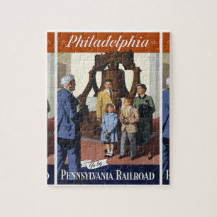 Besök Philadelphia på den Pennsylvania järnväg Pussel