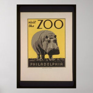 Besök Philadelphia Zoo Poster