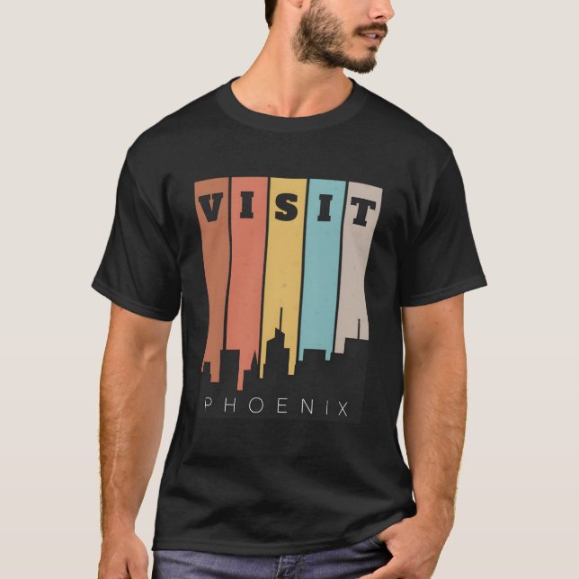Besök Phoenix dalen vid Sol Skyline Retro T Shirt (Framsida)