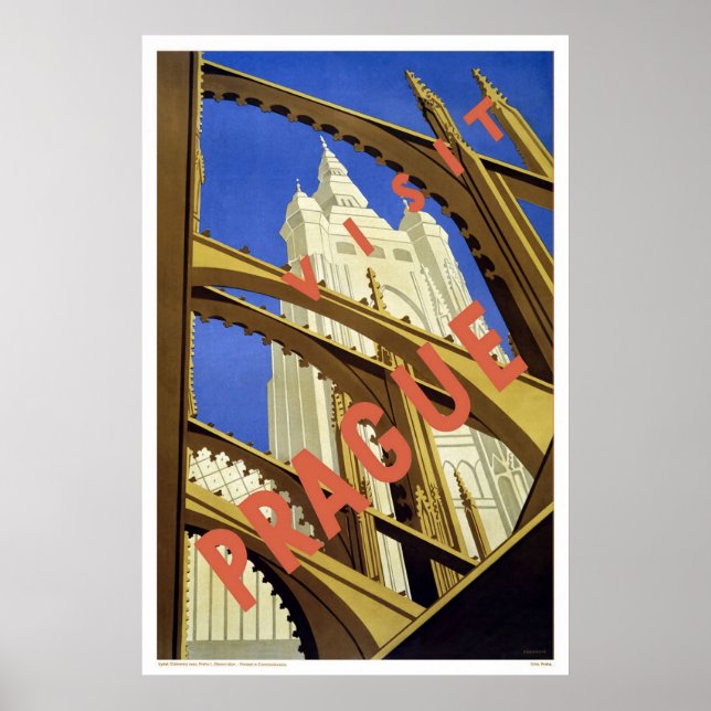 Besök Prag Poster (Framsidan)