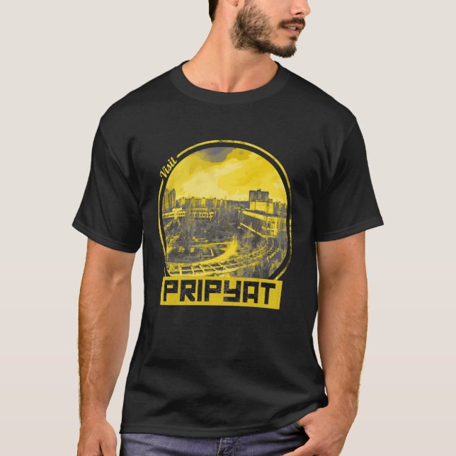 Besök Pripyat Ghost City Artwork T Shirt (Framsida)