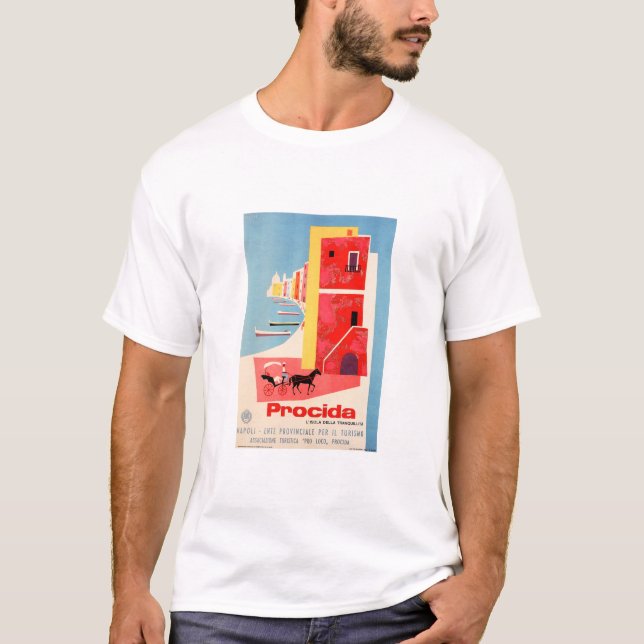 Besök PROCIDA Neapel Kusten South ITALIEN ENIT Tra T Shirt (Framsida)