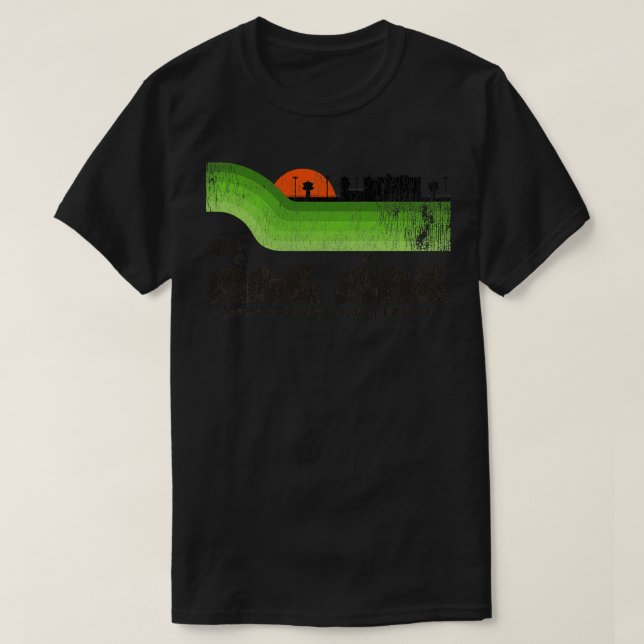 Besök Sjunga Sjunga Prison Retro Tourist Souvenir T Shirt (Design framsida)