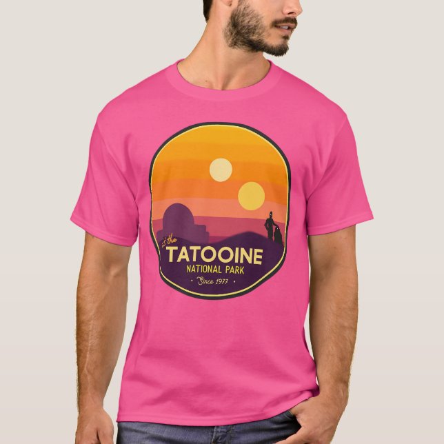 Besök Tatooine T Shirt (Framsida)