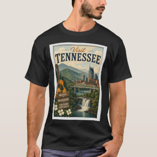 Besök Tennessee Resor Vintage T Shirt