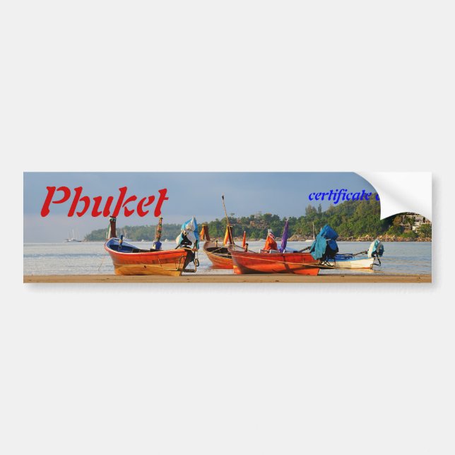 Besök Thailand, Phuket Bildekal (Framsidan)