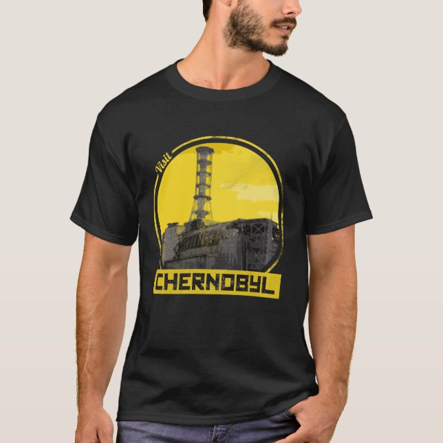 Besök Tjernobyl - kärnkraftverk T Shirt (Framsida)