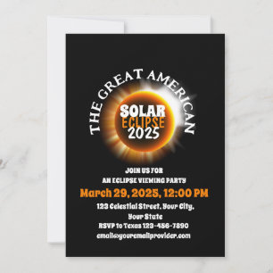 Besök Total Solar Eclipse 3/29/2025 USA Inbjudningar