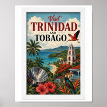 Besök Trinidad och Tobago Resa Vintage