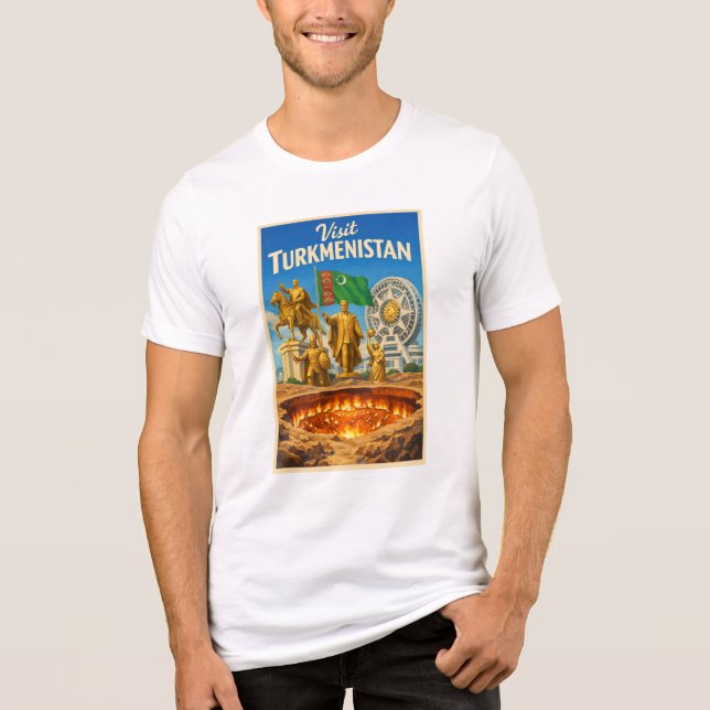 Besök Turkmenistan - Resa T-Shirt (Framsida)