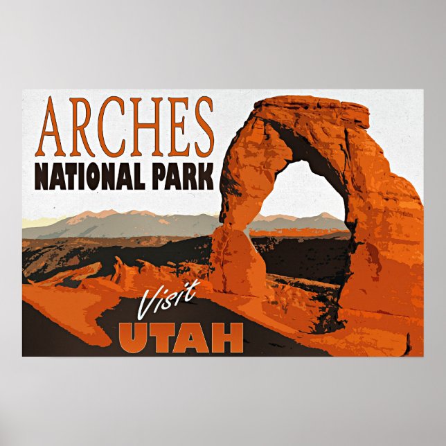 Besök Utah, Arches nationalpark, Poster (Framsidan)