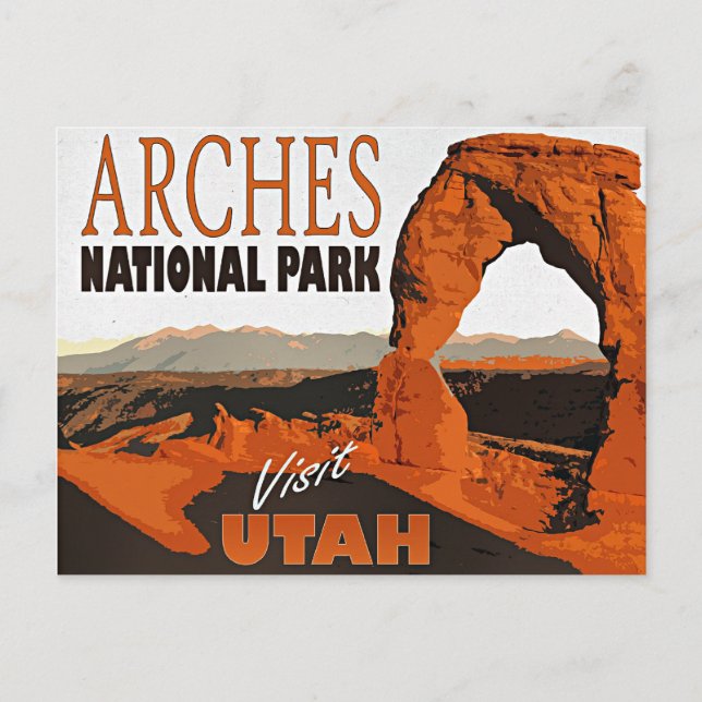 Besök Utah, Arches nationalpark, Vykort (Framsida)