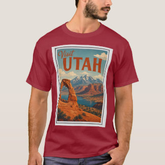 Besök Utah Resor Vintage T Shirt