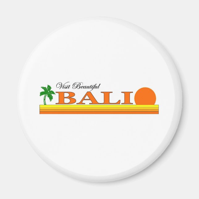 Besök vackra Bali, Indonesien Magnet (Framsidan)