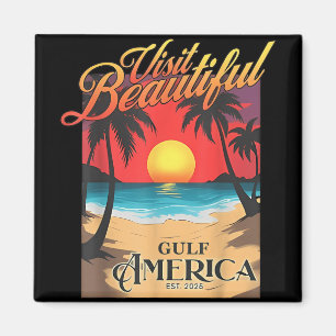 Besök vackra Bukt Amerika Lunny Trump Byt namn Magnet