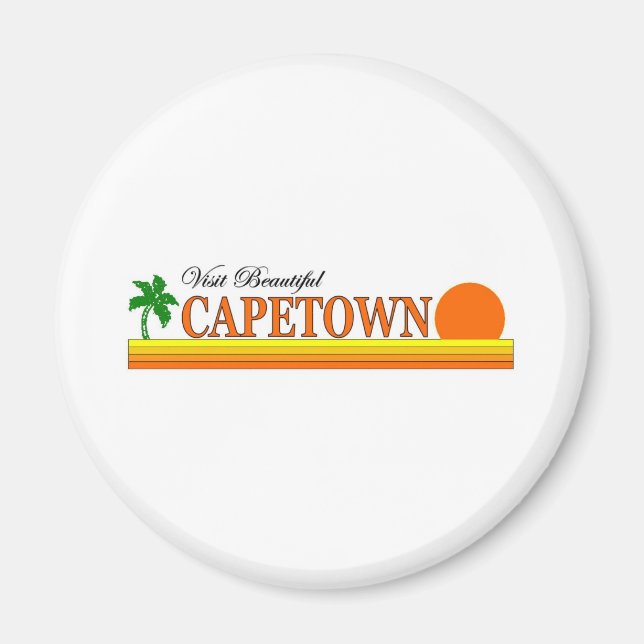 Besök vackra Capetown Magnet (Framsidan)