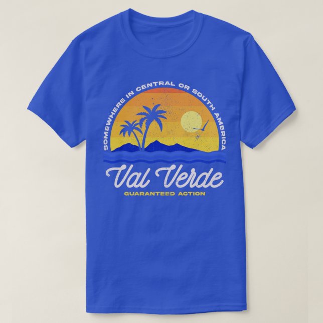 Besök Val Verde 80s Movies T Shirt (Design framsida)