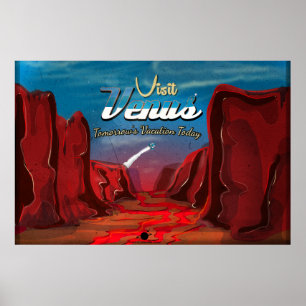 Besök Venus Vintage affisch