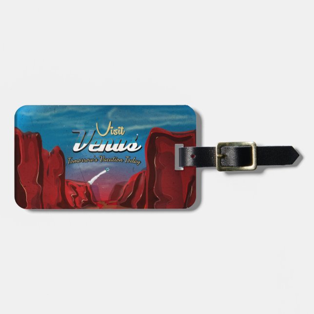 Besök Venus Vintage Affisch Bagagebricka (Horisontell Framsida)