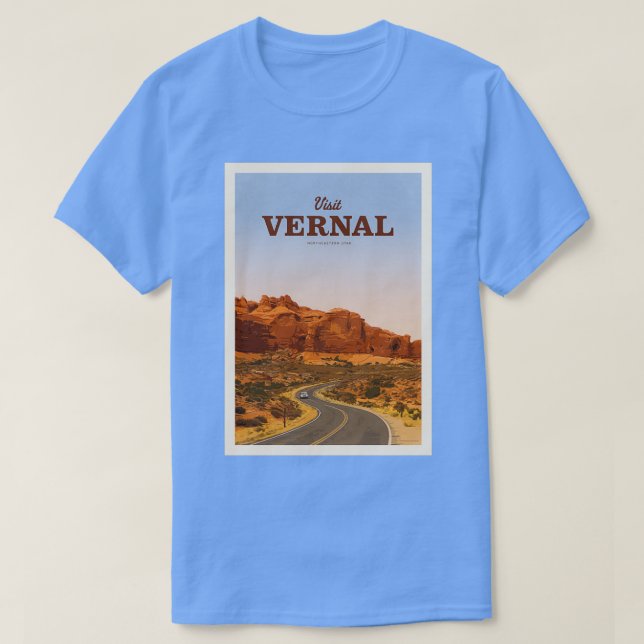 Besök Vernal T Shirt (Design framsida)