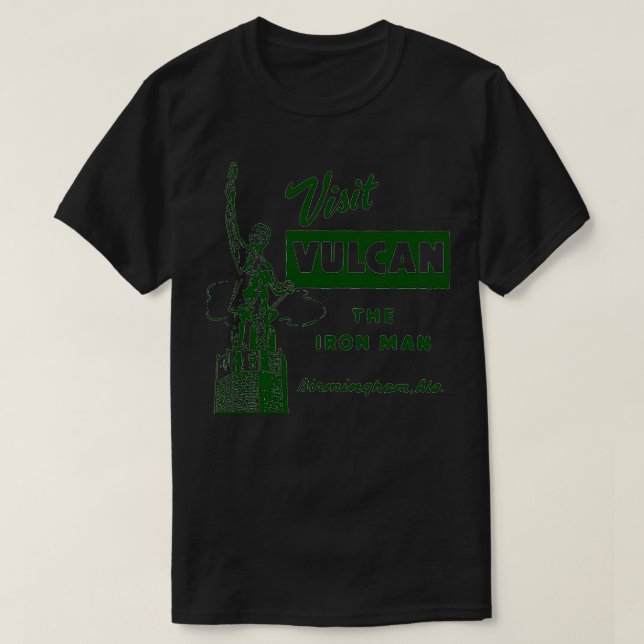 Besök Vulcan The Birmingham TShirt T Shirt (Design framsida)
