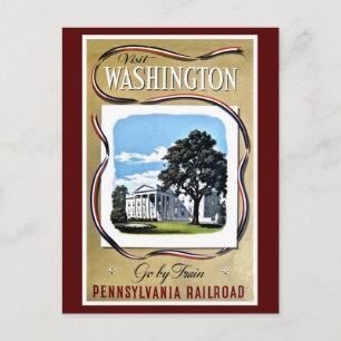 Besök Washington av tåg, Pennsylvania RR Vykort