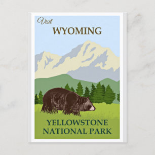 Besök Wyoming Vykort