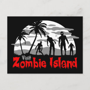 Besök Zombie Island Vykort